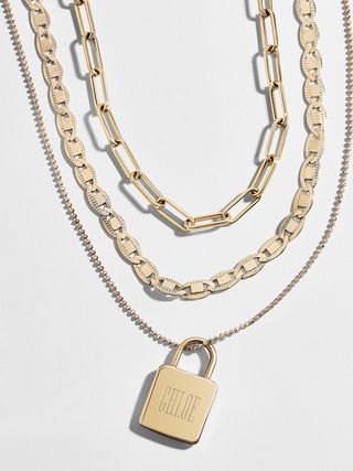 BaubleBar + Shaye Engravable Necklace Set