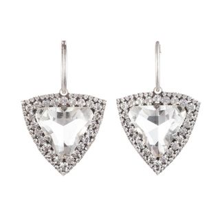 Dannijo + Portner Heart Crystal Drop Earrings