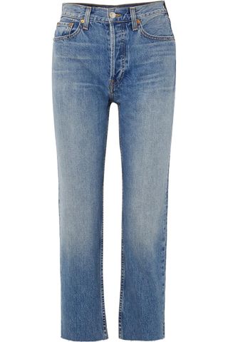 Re/Done + Originals High-rise Stove Pipe Straight-leg Jeans