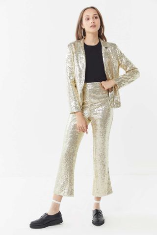 Urban Outfitters + UO Jameson Sequin Kick Flare Pants