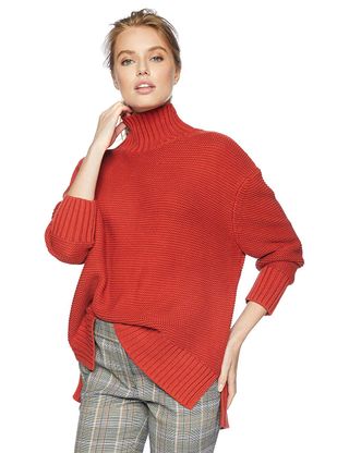 French Connection + Millie Mozart Solid Knit Cotton Sweater