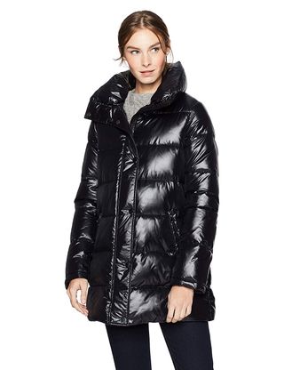 Haven Outerwear + Mid-Length Quilted Puffer Coat