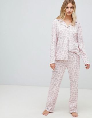 Boux Avenue + Snowflake Brushed Flannel Long PJ's in a Bag