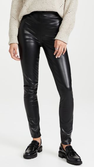 Rag & Bone + Nina Faux Leather Pull on Skinny Jeans