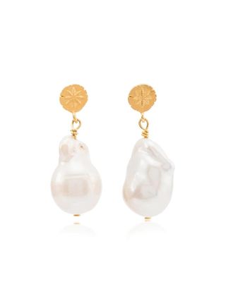 Anni Lu + Gold Plated Stars and Pearls Earrings