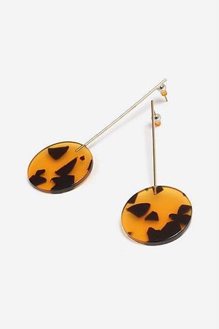 Topshop + Tortoiseshell Stick Drop Earrings