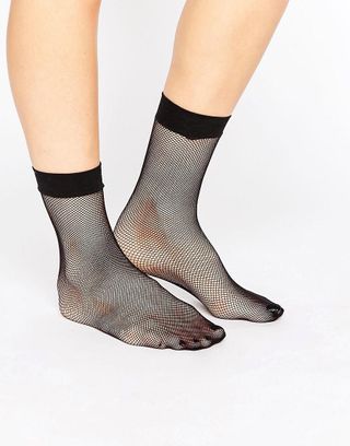ASOS + Micronet Fishnet Ankle Socks
