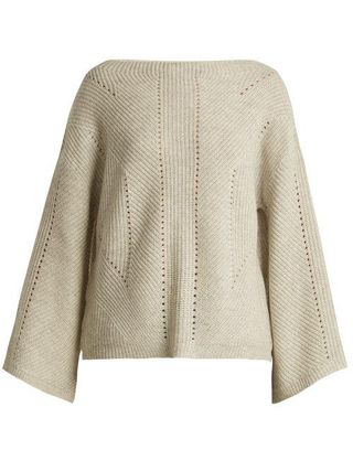 Nili Lotan + Leyton Bell Sleeve Cashmere Sweater