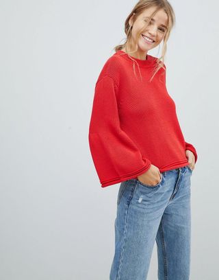 Only + Sana Bell Sleeved Knit Sweater
