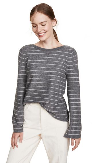 Vince + Bell Sleeve Cashmere Pullover