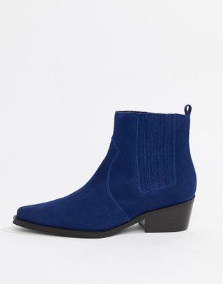 Calvin Klein + Barbara Suede Ankle Boots