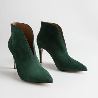 & Other Stories + Front Cut Suede Boots