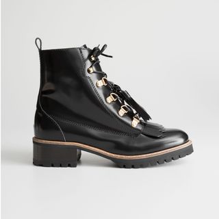 & Other Stories + Tassle Lace Up Boots