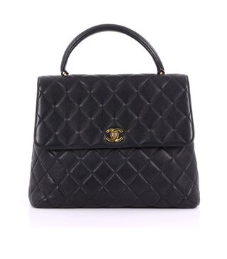 Chanel + Classic Top-Handle Quilted Bag