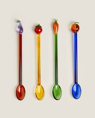 Zara Home + Plant Dessert Spoons