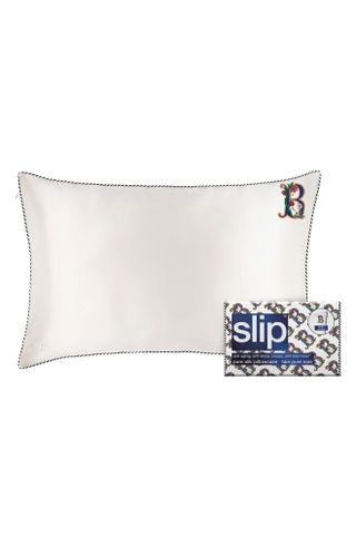 Slip + Embroidered Pure Silk Queen Pillowcase