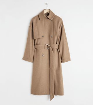 & Other Stories + Wool-Blend Tailored Coat