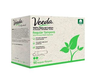 Veeda + Natural All-Cotton Tampons