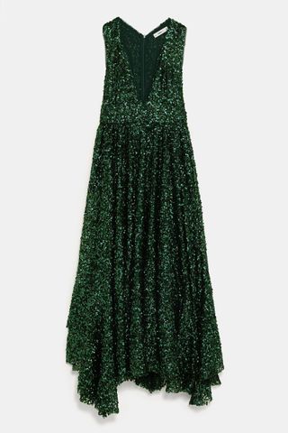 Zara + Limited Edition Sequin Dress