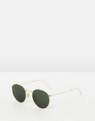 Ray Ban + Round Metal Sunglasses