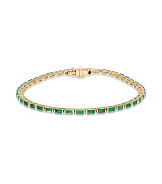 Eriness + Emerald Baguette Tennis Bracelet