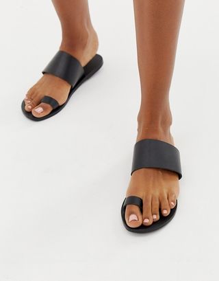 ASOS + Faro Leather Toe Sandals