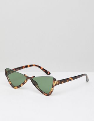 ASOS + Plastic Butterfly Diamond Sunglasses