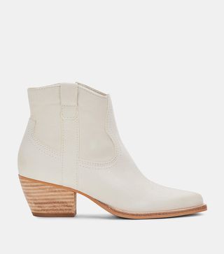 Dolce Vita + Silma Booties Ivory Nubuck