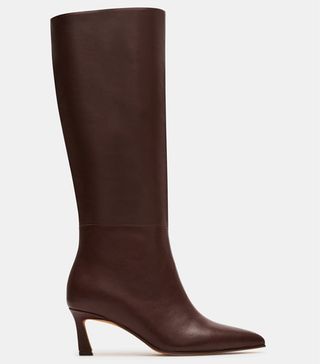Steve Madden + Lavan Boots in Brown Leather