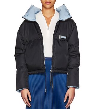 Prada + Contrast-Interior Puffer Jacket