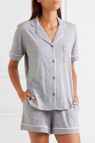 DKNY + Signature Cotton-Blend Jersey Pajamas