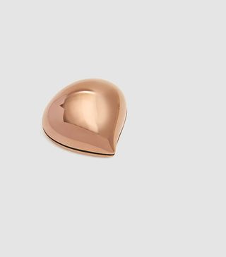 Alessi + Chestnut Stainless Steel Pill Box in Rose Gold
