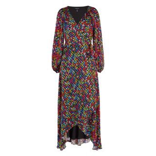 Karen Millen + Sequin Print Midi Dress