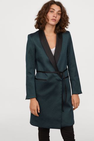 H&M + Tuxedo-Collared Coat