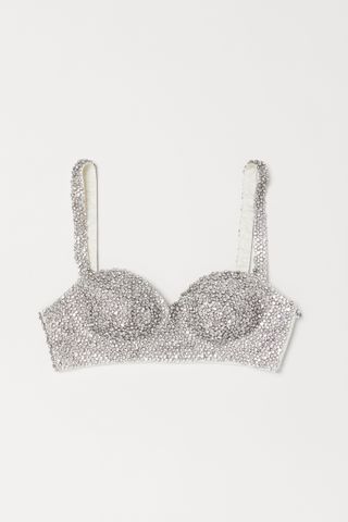 H&M + Rhinestone-Covered Bustier