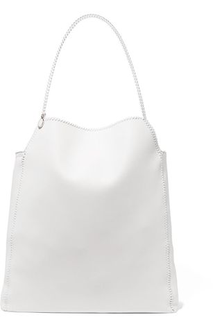 Stella McCartney + The Falabella Large Reversible Faux Leather and Suede Shoulder Bag