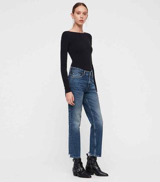 AllSaints + Ava Straight Leg Jeans