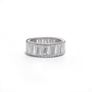 Ashley Zhang + Tapered Baguette Eternity Band