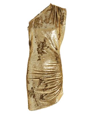 Iro + Exciter Sequin Mini Dress Gold 42