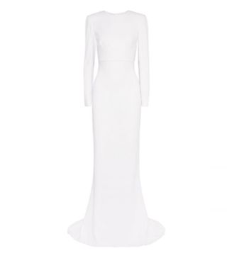 Stella McCartney + Open-Back Stretch-Crepe Gown