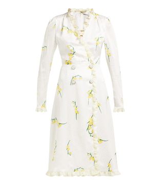 Alessandra Rich + Floral Print Dress