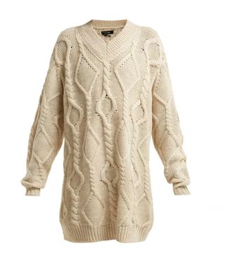 Isabel Marant + Bev Cable-Knit Wool Sweater