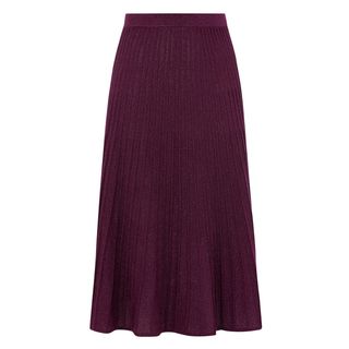 Oasis + Amber Lurex Pleat Skirt