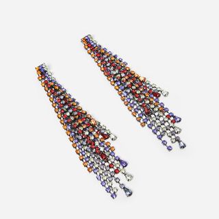 Uterqüe + Multicoloured Cascading Earrings