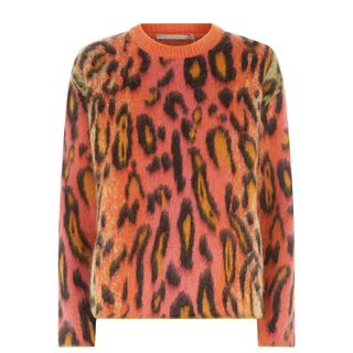 Stella McCartney + Neon Leopard Print Sweater
