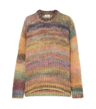 Acne Studios + Striped Open-knit Sweater