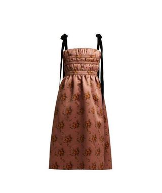 Brock Collection + Dasha Floral Print Satin Dress