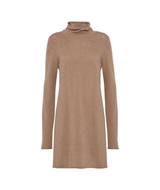 N:Philanthropy + City Lace-Up Wool and Cashmere-Blend Turtleneck Mini Dress
