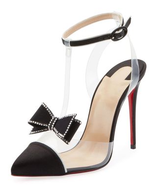 Christian Louboutin + Naked Bow Red Sole Pumps