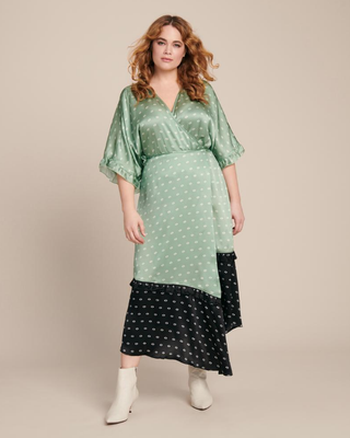 Veda + Tuscan Printed Silk Dress